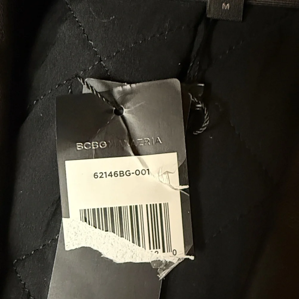 BCBGMaxAzria Brown Faux Fur Vest with Black Accents - Picture 4 of 4